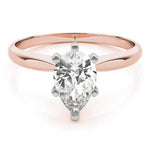 14K 1ct Lab Grown Diamond Pear Cut Solitaire Engagement Ring