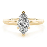 14K 1ct Lab Grown Diamond Marquise Cut Solitaire Engagement Ring