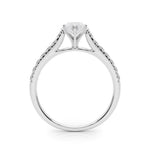 14K 1.33ct Lab Grown Diamond Marquise Cut Cathedral Engagement Ring