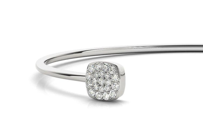 14K 0.33ct Natural Diamond Bangle