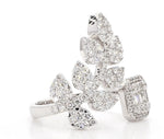 14K 1.4ct Lab Grown Diamond Baguette Cut Cocktail Ring