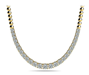 14K 2ct Lab Grown Diamond Tennis Necklace