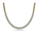 14K 2ct Natural Diamond Tennis Necklace