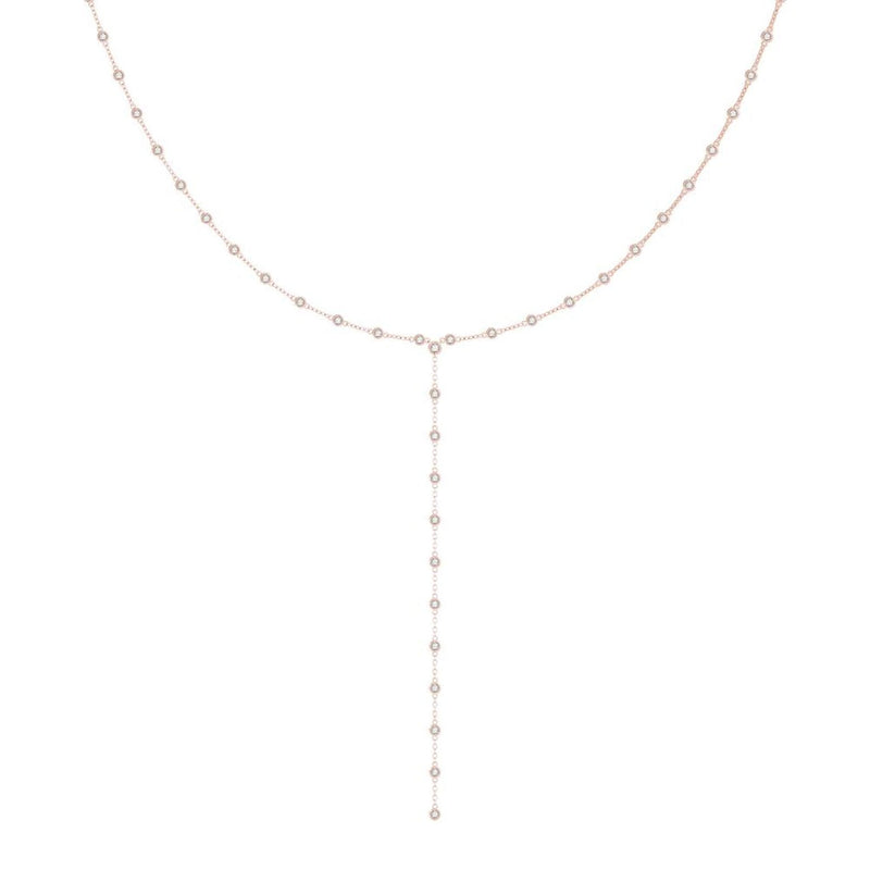 14K 2.625ct Lab Grown Diamond Lariat Necklace
