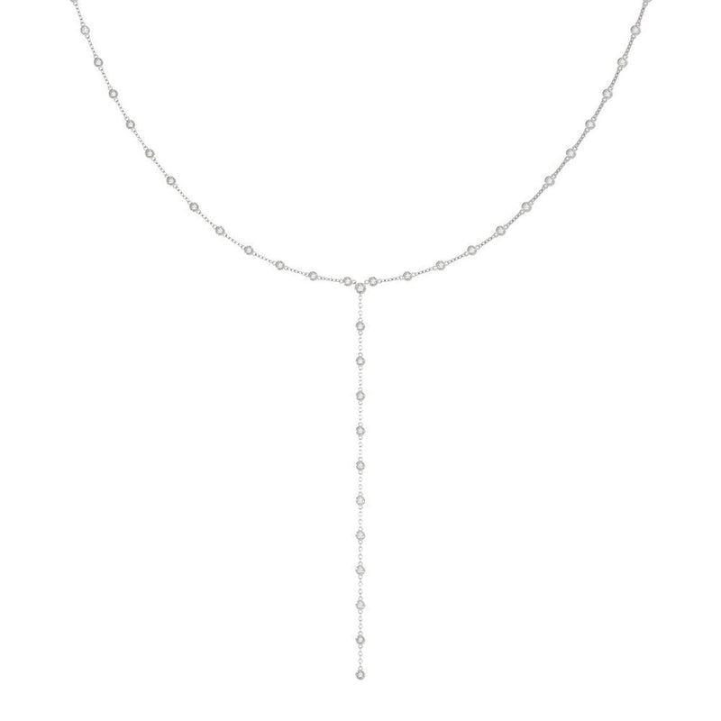 14K 2.625ct Lab Grown Diamond Lariat Necklace