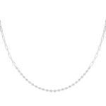 18K Solid Gold 0.75 CTW Lab Grown Diamond Paperclip Chain Necklace - Detail | Riyanika Jewels