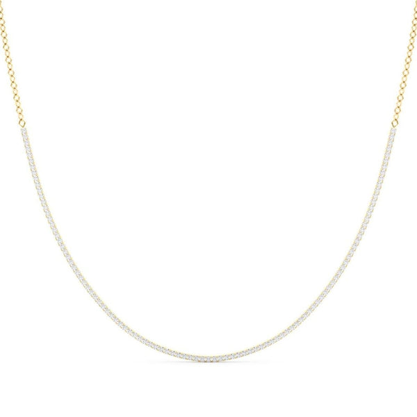 14K Natural Diamond Eternity Necklace