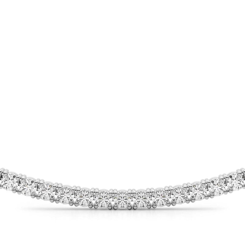 14K Natural Diamond Eternity Necklace