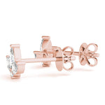 14K 0.45ct Lab Grown Diamond Cluster Stud Earrings