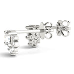 14K 0.7ct Lab Grown Diamond Cluster Stud Earrings