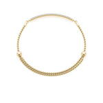 18K Solid Gold 0.75 Ct Natural Diamond Three-Row Bar Bracelet - View 7 | Riyanika Jewels