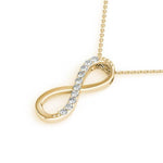 14K Lab Grown Diamond Twisted Pendant Necklace