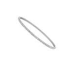 18K Solid Gold 1.75 CT Natural Diamond Full Eternity Bangle Bracelet - Close Up | Riyanika Jewels