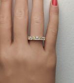 18K Solid Gold Cushion Lab Grown Yellow Diamond 1.53 Carat Cocktail Band - Detail | Riyanika Jewels
