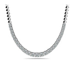 14K 2ct Natural Diamond Tennis Necklace