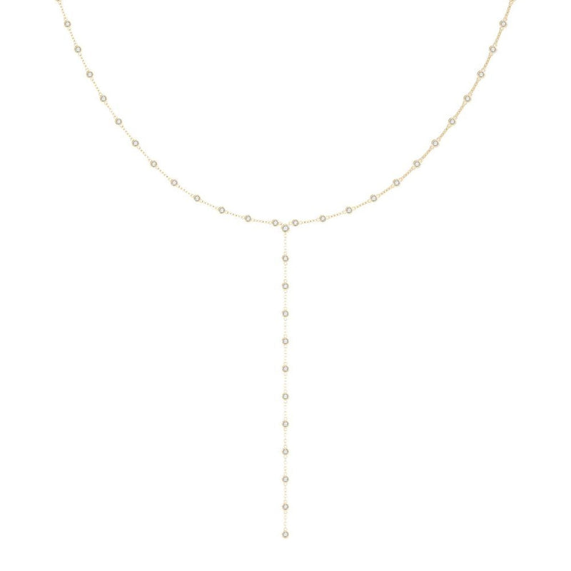 14K 2.625ct Lab Grown Diamond Lariat Necklace