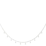 18K Solid Gold 1.33 CTW Lab Grown Diamond Drop Necklace - Detail | Riyanika Jewels