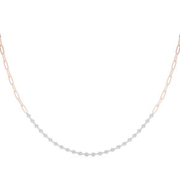 14K 0.75ct Natural Diamond Chain Necklace