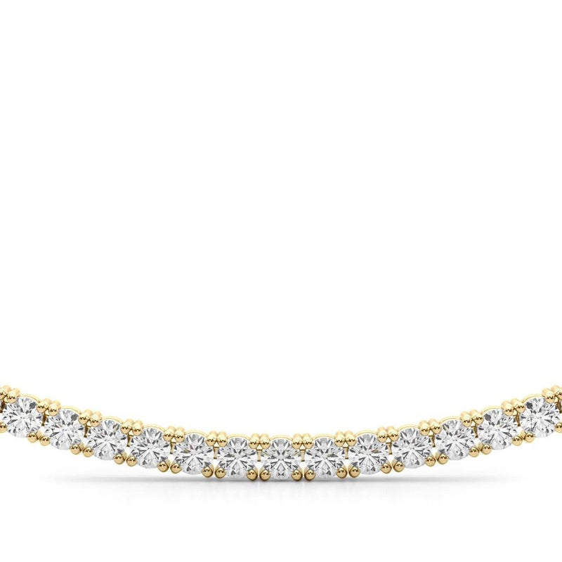 14K Natural Diamond Eternity Necklace