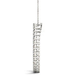 18K Solid Gold 1.00 CTW Lab Grown Diamond Circle Pendant Necklace - View 7 | Riyanika Jewels