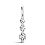 14K Lab Grown Diamond Three Stone Pendant