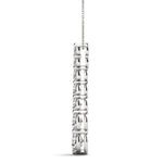 14K Solid Gold Graduated Journey Lab Grown Diamond Pendant Necklace