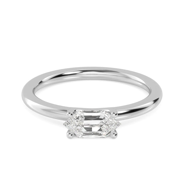 14K 1ct Natural Diamond Solitaire Engagement Ring