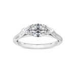 18K 1ct Lab Grown Diamond Marquise Cut Solitaire Engagement Ring