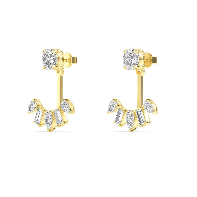 14K 2.44ct Lab Grown Diamond Drop Earrings