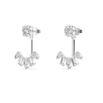 18K Solid Gold 2.44ctw Multi Shape Lab Grown Diamond Drop Earrings - View 6 | Riyanika Jewels