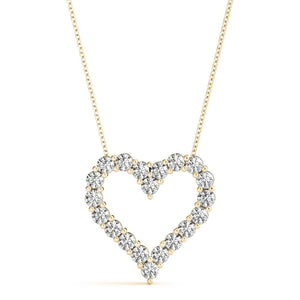 14K 0.8ct Natural Diamond Pendant Necklace