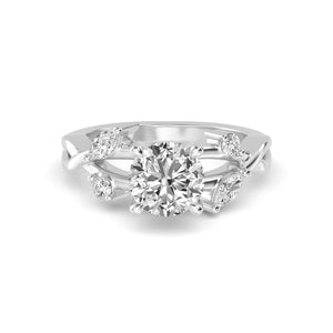 18K Solid Gold 1.19 Ct Round Cut Natural Diamond Engagement Ring