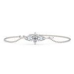 14K 0.5ct Lab Grown Diamond Pear Cut Bracelet