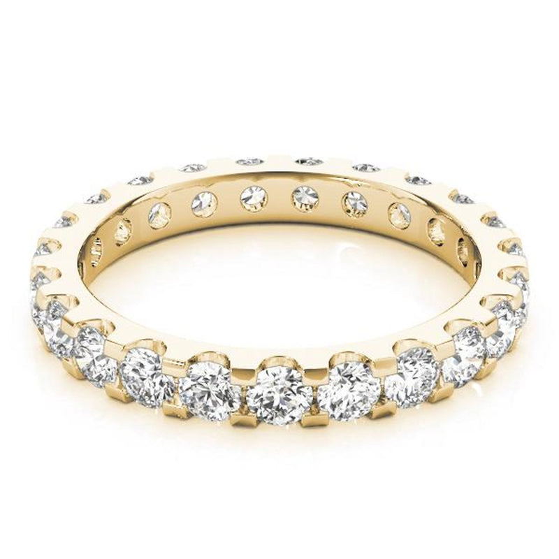 18K Solid Gold Natural Diamond Eternity Band