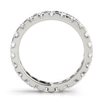 18K Solid Gold Lab Grown Diamond Eternity Band - View 6 | Riyanika Jewels