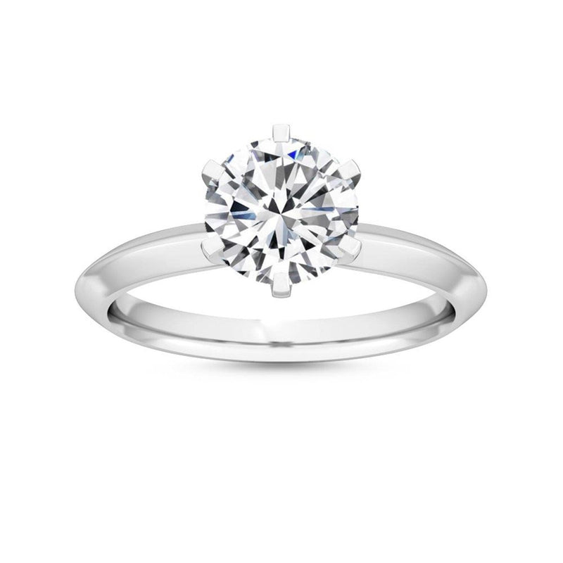 14K 1ct Lab Grown Diamond Round Cut Solitaire Ring