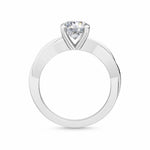 14K 1ct Natural Diamond Round Cut Solitaire Engagement Ring