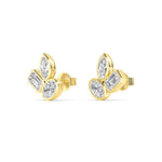 14K 2.06ct Lab Grown Diamond Oval Cut Cluster Stud Earrings