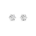 14K 2.15ct Natural Diamond Solitaire Stud Earrings