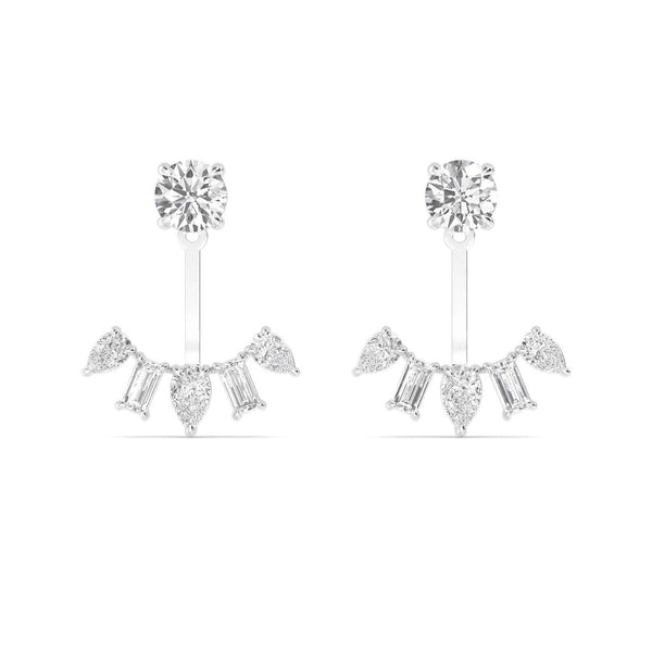 14K 2.44ct Natural Diamond Drop Earrings