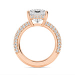 14K 5.71ct Lab Grown Diamond Radiant Cut Solitaire Engagement Ring