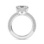 14K 5.71ct Lab Grown Diamond Radiant Cut Solitaire Engagement Ring
