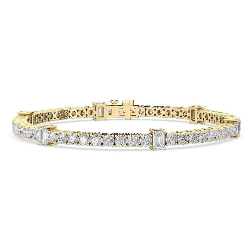 14K 6.15ct Lab Grown Diamond Tennis Bracelet