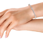 14K 6.15ct Natural Diamond Tennis Bracelet