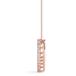 14K 0.6ct Natural Diamond Pendant Necklace
