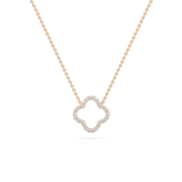 14K 0.27ct Natural Diamond Pendant Necklace