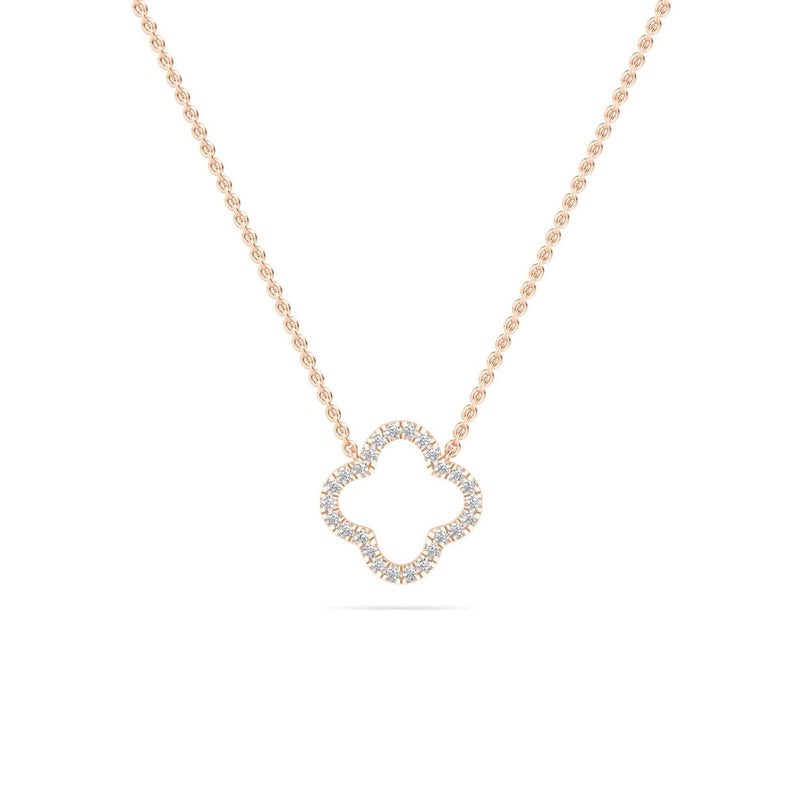 14K 0.27ct Natural Diamond Pendant Necklace