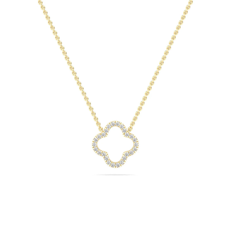 14K 0.27ct Natural Diamond Pendant Necklace