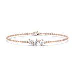 18K Solid Gold 0.8ct Multi Shape Lab Grown Diamond Bracelet - Side View | Riyanika Jewels