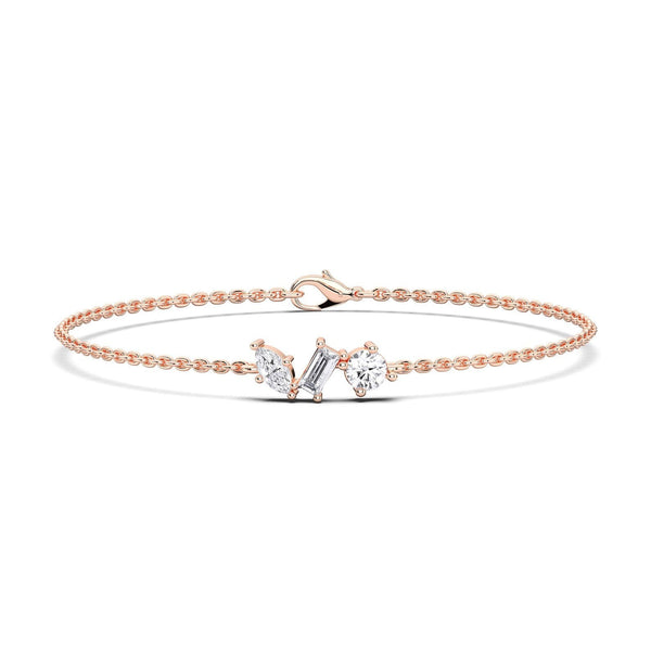 14K 0.8ct Natural Diamond Bracelet